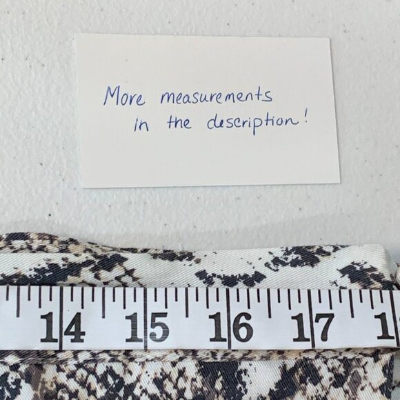 Maurices Skirt sz XL Snakeskinl Print Wrap Style Midi Length 29" New NWT - Picture 9 of 9